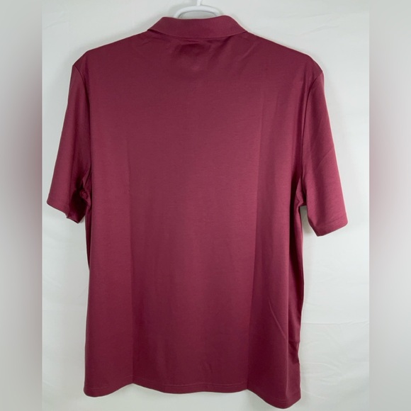NWT Men’s Jos. A. Bank Comfort Stretch‎ Traditional Fit Polo Shirt Burgundy XL - Picture 5 of 7